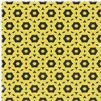Benjamin Tate Design Yellow & Black Geometric Pattern Splash Back in Natural