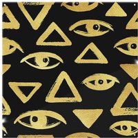 Benjamin Tate Design Eyes & Pyramids Splash Back in Natural