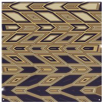 Benjamin Tate Design Geometric Tiles Splash Back in Natural