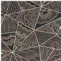 Benjamin Tate Design Geometric Triangles With Patterns Splash Back in Natural