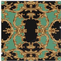 Benjamin Tate Design Black & Green Baroque Splash Back in Natural