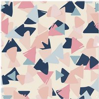 Benjamin Tate Design Pastel Coloured Triangles Splash Back in Natural