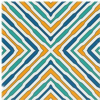 Benjamin Tate Design Ethnic Geometric Figures Splash Back in Natural