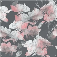 Benjamin Tate Design Imprints Flowers & Leaves Of Wild Rose Splash Back in Natural