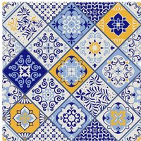 Benjamin Tate Design Turkish Style Azulejos Tiles Splash Back in Natural