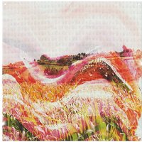 Benjamin Tate Design Wheat Field Paint Splash Back in Natural