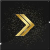 Benjamin Tate Design Arrow Gold Splash Back in Natural