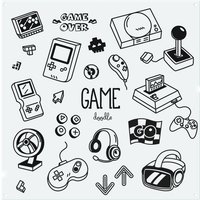 Benjamin Tate Design Game Doodles Splash Back in Natural