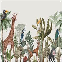 Benjamin Tate Design Tropical Animals Splash Back in Natural