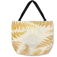 Benjamin Tate Design Gold Fern Tote bat in Natural