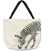 Benjamin Tate Design Zebra Tote bat in Natural