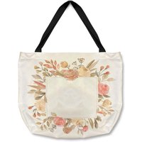 Benjamin Tate Design Flower Border Tote bat in Natural