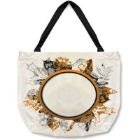 Benjamin Tate Design Paint Print Autumn Decoration Tote bat in Natural