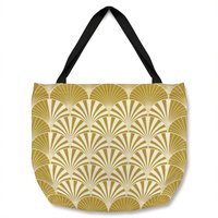 Benjamin Tate Design Golden Semi Circles Tote bat in Natural