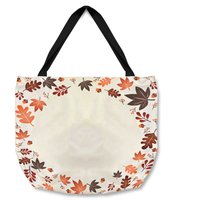 Benjamin Tate Design Decorative Autumn Tote bat in Natural