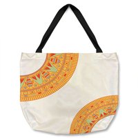 Benjamin Tate Design Egyptian Hieroglyphs Tote bat in Natural