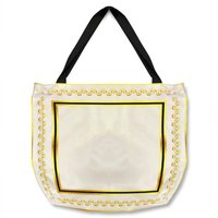 Benjamin Tate Design Ancient Egyptian Gold Border Tote bat in Natural