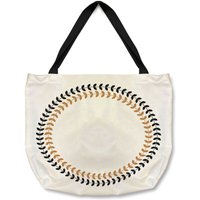 Benjamin Tate Design Greek Olive Tree Leaves Tote bat in Natural