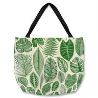 Benjamin Tate Design Leaves Mixed Tote bat in Natural