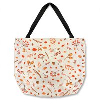 Benjamin Tate Design Acorns & Leaves Tote bat in Natural