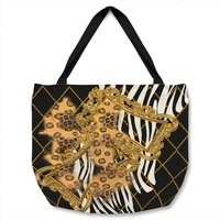 Benjamin Tate Design Zebra & Baroque Tote bat in Natural