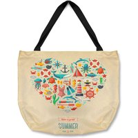 Benjamin Tate Design Love Heart Of Sealife & Nautical Items Tote bat in Natural