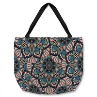 Benjamin Tate Design Mandalas Pattern Tote bat in Natural