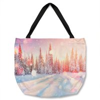 Benjamin Tate Design Mysterious Landscape Dining Tote bat in Natural