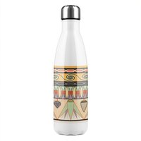 Benjamin Tate Design Egyptian Pattern Stainless Steel Bottle in Natural
