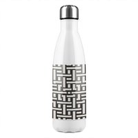 Benjamin Tate Design Woven Pattern Stainless Steel Bottle in Natural