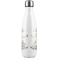 Benjamin Tate Design Drawn Anchors Stainless Steel Bottle in Natural