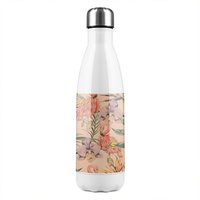 Benjamin Tate Design Tropical Flamingo Stainless Steel Bottle in Natural