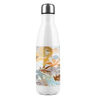 Benjamin Tate Design Japanese Maple Leaves Stainless Steel Bottle in Natural
