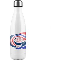 Benjamin Tate Design Red & Blue Rose Stainless Steel Bottle in Natural