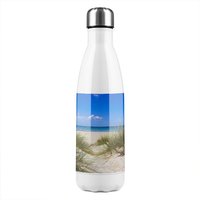 Benjamin Tate Design Salento, sand dunes Designer Stainless Steel Bottle in Natural