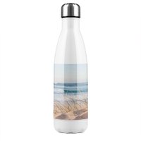 Benjamin Tate Design Dune pacific ocean Designer Stainless Steel Bottle in Natural