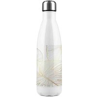 Benjamin Tate Design Golden Botanical Line Art Stainless Steel Bottle in Natural