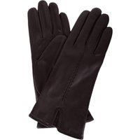 SNUGRUGS Women's Soft Leather Winter Glove with Single Point Stitch Detail in Brown | Size: XL