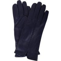 SNUGRUGS Women's Soft Leather Winter Glove with Single Point Stitch Detail in Navy | Size: XL