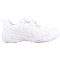 ABSOLUTE FOOTWEAR Boy's Childrens Kids Touch & Close Casual Sports Trainers Sneakers in White | Size: 3