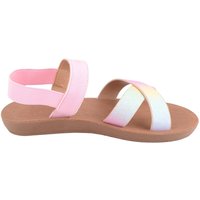 ABSOLUTE FOOTWEAR Girl's Childrens Easy Slip On Elasticated Strap Shiny Summer Sandals | Size: Infant 10