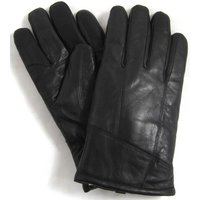 SNUGRUGS Men's Luxury Genuine Leather Gloves with Thick Sheepskin Wool Lining in Black | Size: XL