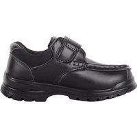 Faux Leather Easy Slip On Touch & Close Smart School Shoes 13