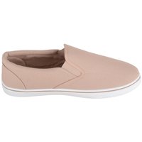 ABSOLUTE FOOTWEAR Men's Mens Lightweight Summer Canvas Slip On Trainers Pumps with Twin Gusset in Taupe | Size: 10