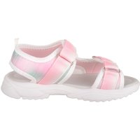 ABSOLUTE FOOTWEAR Girl's Childrens Infants Touch & Close Summer Sandals with Heart Design in White | Size: Infant 12
