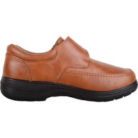 ABSOLUTE FOOTWEAR Men's Mens Slip On Faux Leather Formal School College Suit Comfort Shoes in Tan | Size: 11