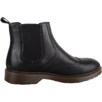 Easy Slip On Faux Leather Chelsea Desert Boot Twin Gusset