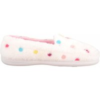 Easy Slip On Moccasin Style Polka Dot Slippers