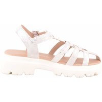 ABSOLUTE FOOTWEAR Girl's Childrens Summer Holiday Sandal with EVA Sole & Buckle Fastening in White | Size: Infant 13