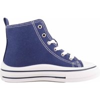 Lace Up High Top Canvas Trainer Platform Sole 9